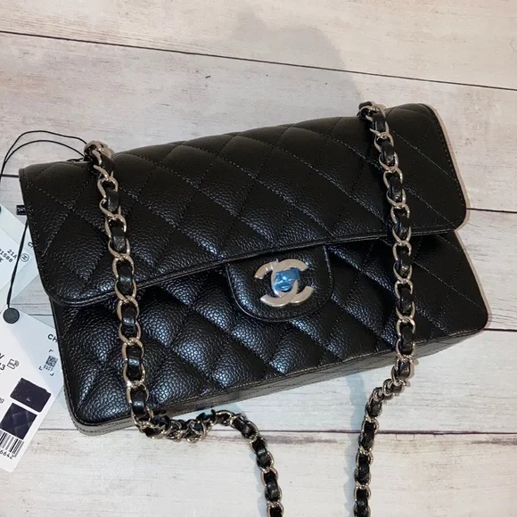 ✨SOLD ‼️BRAND NEW Chanel Classic Small Double Flap Caviar Flap Bag - Picture 9 of 17